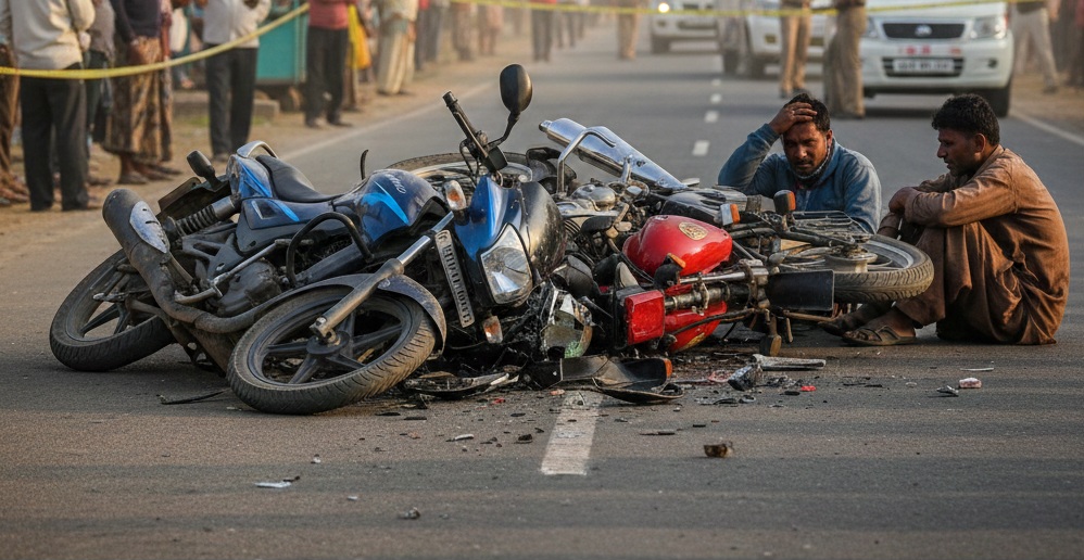 वरकुटे मलवडी येथे भीषण अपघात; संतोष पोळ यांचा मृत्यू